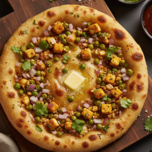 Stuff Kulcha (Bread stuffed with vegetable/paneer)