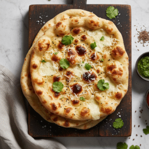 Cheese Naan (White bread made with grated cheese)