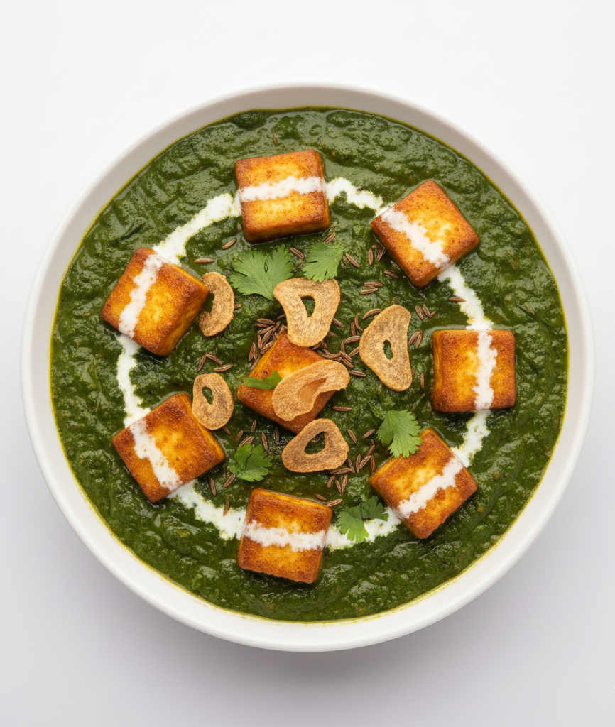 Lasooni Palak Paneer